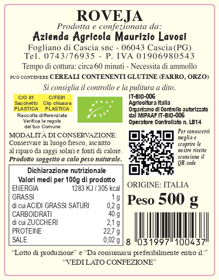 cereali lavosi roveja